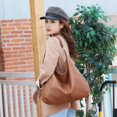 thumbnail image 2 of ZHAOCHENG Bolso bandolera tipo hobo con cremallera, bolso de hombro de gran capacidad, bolso de compras para mujeres, niñas, trabajo, escuela -4, 2 of 4