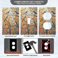 thumbnail image 5 of Switch Panel Switch Decoration 2.76x4.53x0.28 Inches Toggle Switch Switch Plate Wall Plates Living Room Kitchen Bedroom Study Switches Colorful Trees Pretty Birds, 5 of 8