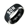 thumbnail image 5 of Fashion Mom Dad Daughter Son Letters Band Stainless Steel Family Member Ring, 5 of 5