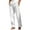 White, variant on Men's Cargo Pants Relaxed Fit 50*30 Breasted Pants Breathable Sports Loose Beach Pants Casual Pants