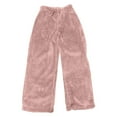 thumbnail image 4 of SNKSDGM Women's Plus Dress Pants Women Plus Size Stretchy Womens Dress Pants Wide Leg Mid Rise Women's Solid Color Sweatpants Cozy Loose Pants for Fall and Winter, 4 of 4