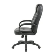Boss Office Products Black Executive Leather High Back Chair