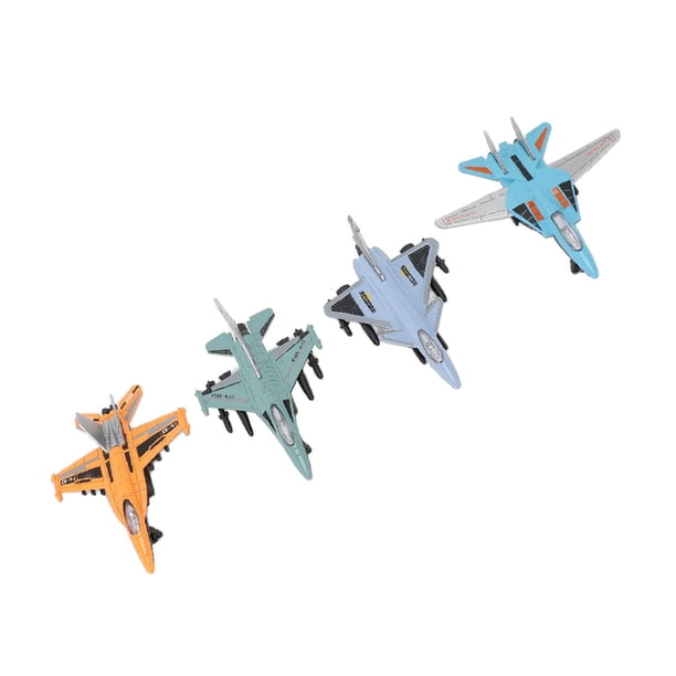 Modelo De Avión De Combate, Realista, 4 Piezas, Modelo De Avión De Combate Divertido, Accionado Por Fricción Para Jardín De Infantes Para El Hogar