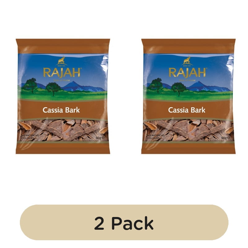 Rajah Spices Cinnamon Cassia Sticks 50g, British Import (Pack of 2)