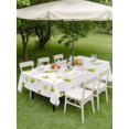 thumbnail image 4 of Outdoor Tablecloth with Umbrella Hole for Patio/Picnic/Party/Camping, Cute Lemon Floral Waterproof Table Cloth Rectangle Table Cover Washable, Farmhouse Summer Fruits (60"x 84"), 4 of 8