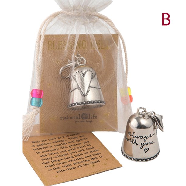 Adorno de campana de bendición Los amigos son ángeles Campana de bendición Cuídame Manualidades para puertas Vehículos y bolsos o llaves