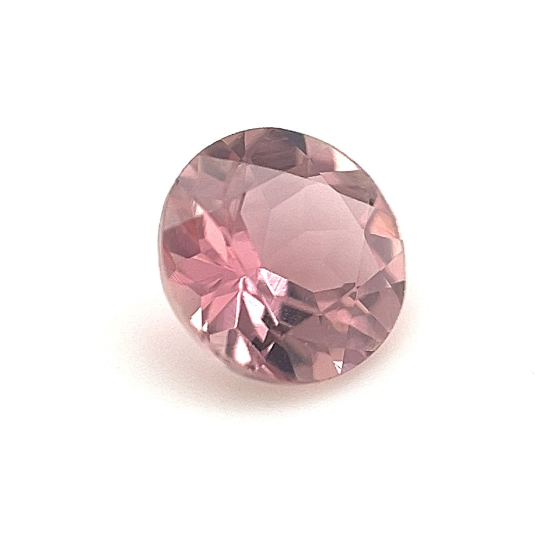 Certified Natural 1 Carat Pink Tourmaline Round Shape Brilliant Cut 6 mm Loose Gemstone October Birthstone