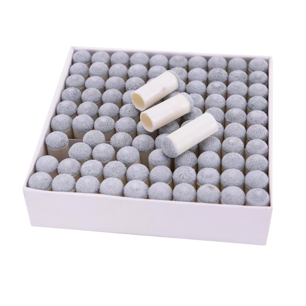 fastboy Lot de 100 Pointes de Remplacement pour Baguettes de Billard à Enfiler Snooker Pool Cue Durables et Fiables Gris 10mm 5Ensemble