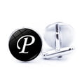 thumbnail image 2 of LYMAYTER Letter Cufflinks 1 Pair Men's Cufflinks - Letter Pattern, Electroplated, 2 of 7