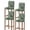 Green, variant on Grey Ombre Marble Bar Stool Covers Set of 4, Gray Marble Crack Abstract Modern Stretch Washable Bar Chair Covers with Backs, Removable Pub Counter Height Chair Cover for Kitchen Dining Room Cafe