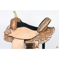 thumbnail image 4 of 16 In Flex Tree Western Horse Saddle American Leather Trail Barrel By Hilason, 4 of 6