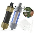 thumbnail image 1 of 2 PCS Outdoor Water Filter Straw Water Filtration System Water Purifier for Emergency Preparedness Camping, 1 of 8