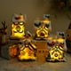 thumbnail image 4 of Casas de pueblo navideñas de invierno, adorno de resina en miniatura con iluminación LED, decoración de mesa de pueblo para fiestas navideñas, 3,54 x 3,15 x 4,72 pulgadas, 4 of 5