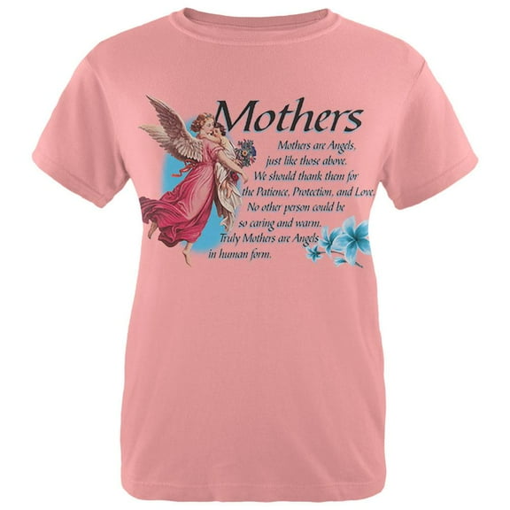 Mother Angel Womens T Shirt Pink X-LG