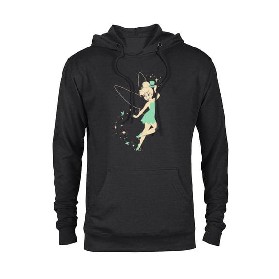 Disney Tinker Bell Lucky Leprechaun Hat St Patrick’s Day - Pullover Hoodie for Adults - Customized-Black