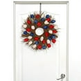 thumbnail image 6 of Marryso Flower Wreath for Front Door 17 Inch Simulation Long Leaf Garland Wall Hanging Door Hanging Decoration, 6 of 7