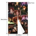 thumbnail image 4 of Cortina de puerta Hocus Pocus para entrada, cortina opaca con estampado de patrón, cortina divisoria de ambientes, tapiz para decoración del hogar, 34" de ancho x 56" de largo, 4 of 7