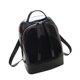 thumbnail image 1 of Mochila de gelatina de tamaño mediano, color caramelo, para adolescentes, de silicona, impermeable, para la escuela (negra)., 1 of 5
