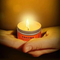 Gallickan Emergency Survival Candle, 30 Hour Windproof Long Burning White Light Pillar Candle for Power Outage Camping Hiking Blackout 1.76oz, A