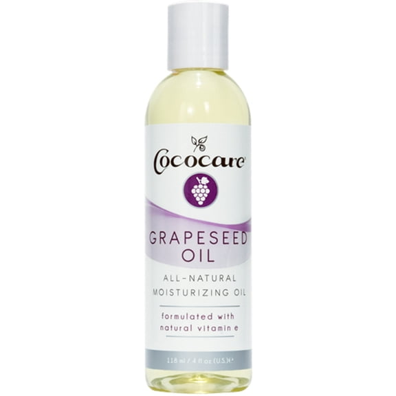 Cococare Natural Grapeseed Oil Infused with Vitamin E, 4 oz