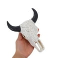 thumbnail image 4 of OUNONA Unique Bull Horn Skull Head Wall Decor Easy To Install Suitable For Home Office Party Decoration Faux Animal Head Wall Mount Art, 4 of 8