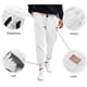 thumbnail image 4 of Pantalones largos de pana para hombre, con cordón y cintura elástica, holgados, para correr, informales, cargo, largos, de algodón y licra., 4 of 7