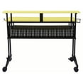 thumbnail image 4 of Pemberly Row Contemporary Wood Music Recording Studio Desk in Yellow/Black, 4 of 7