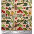 thumbnail image 1 of Soimoi Cotton Jersey Fabric Dot & Mix Vegetable Fabric Prints By Yard 58 Inch Wide, 1 of 3