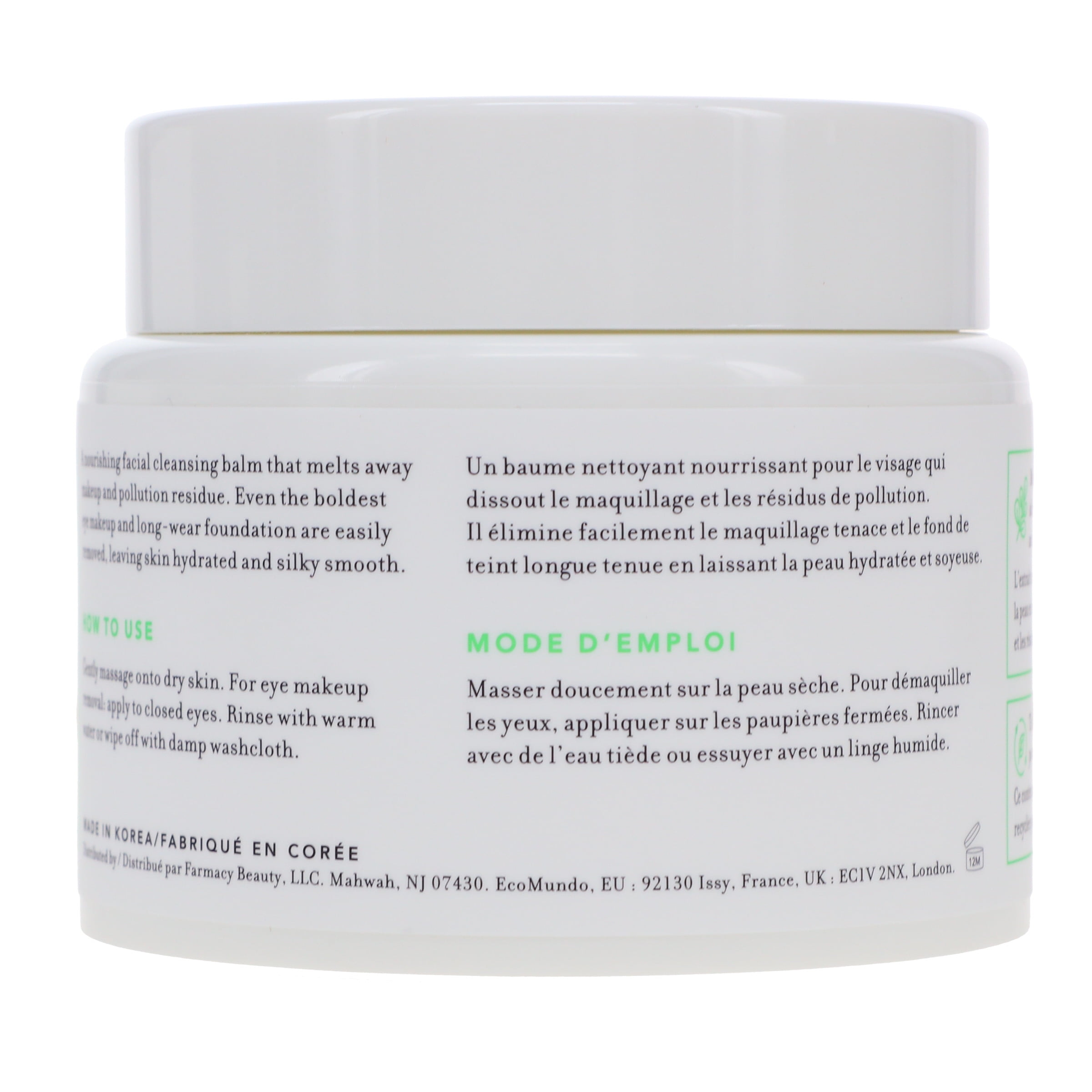 Farmacy Green Clean Makeup Meltaway Cleansing Balm 6.8 oz