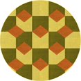 thumbnail image 1 of Ahgly Tapis Rond Lavable en Machine Intérieur Transitionnel Bisque Foncé Marron, 3 Pieds Rond, 1 of 7