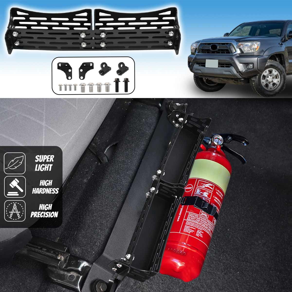 Front Seat Bracket Storage Tray Molle Panel For Tacoma 05-2023 For 4Runner Gx460