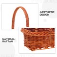 thumbnail image 3 of Zehuanyu Rattan Basket Portable Basket Mini Shopping Basket 10.50X9.50X7.00CM Brown, 3 of 8