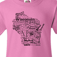 thumbnail image 4 of Inktastic Wisconsin State Word Salad Youth T-Shirt, 4 of 5