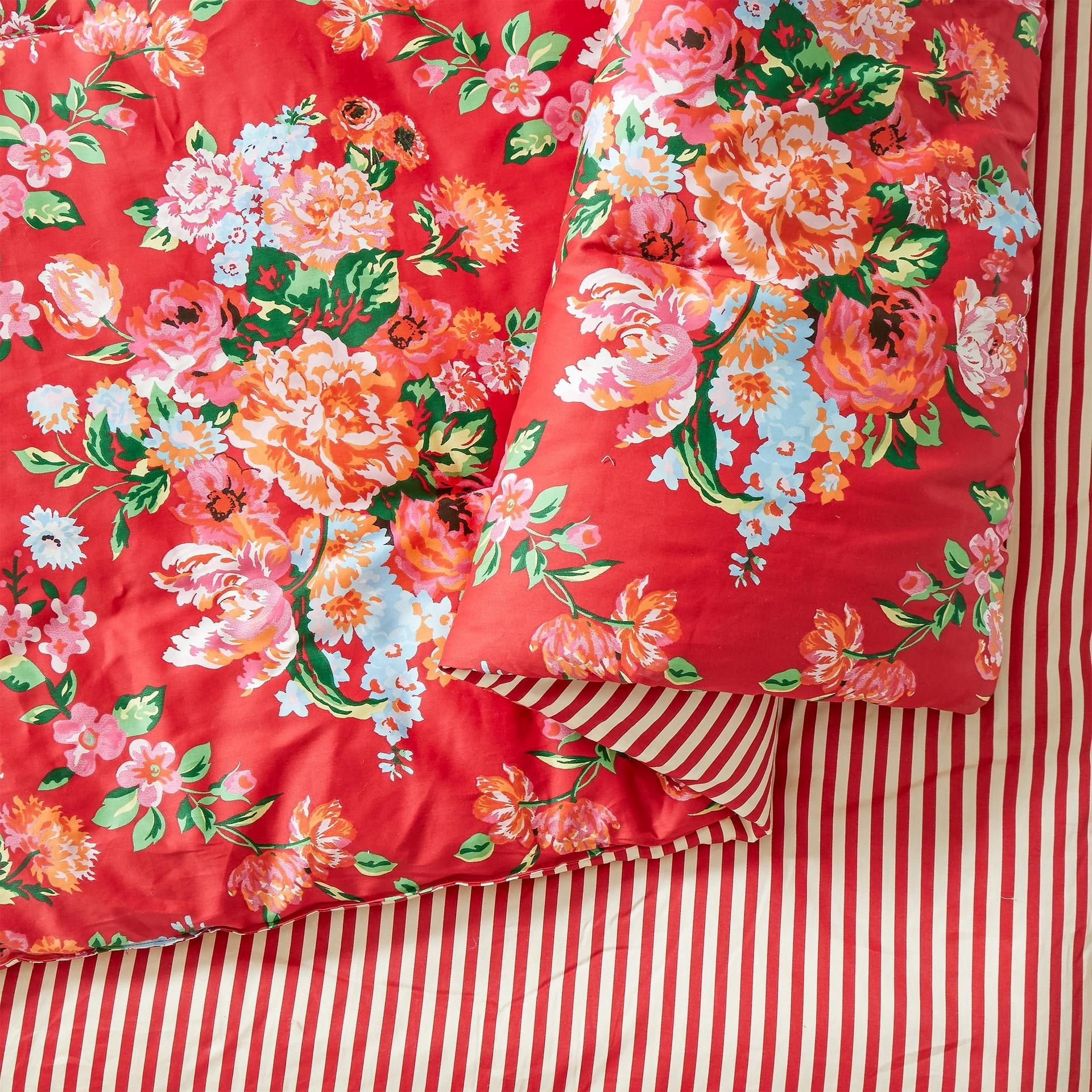 Garden Society 3-Piece Floral Reversible Comforter Set - King, All Ages