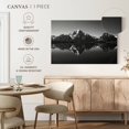 thumbnail image 5 of Elephant Stock Grand Teton Mountains Bw Wall Art - Horizontal Canvas Wall Art - Living Room Wall Decor - Nature Canvas - Gray And Black Decor - 51" x 34", 5 of 8