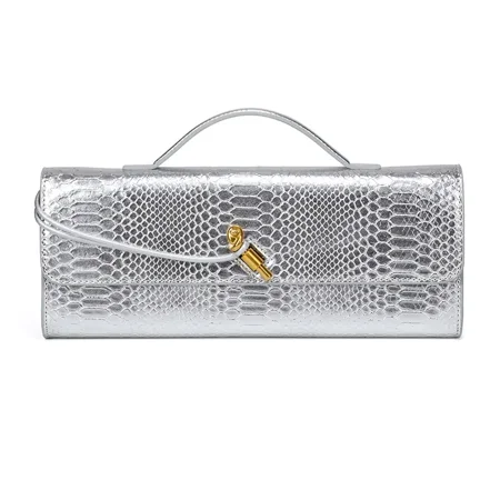 BestDanceGirls Unique Design Organza Top-Handle Bag with Crocodile Pattern Cover for Women s Fashionable Outfits and Evening Occasions