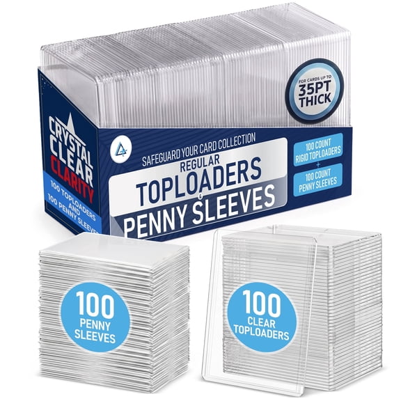 Regular Top Loaders for Cards & Card Sleeves 100ct | Trading Card Sleeves Hard Plastic, Baseball Card Sleeves Soft, Ultra Sports & Plastic Card Sleeves, Ultra Clear Card Sleeve, TCG Card Sleeves.