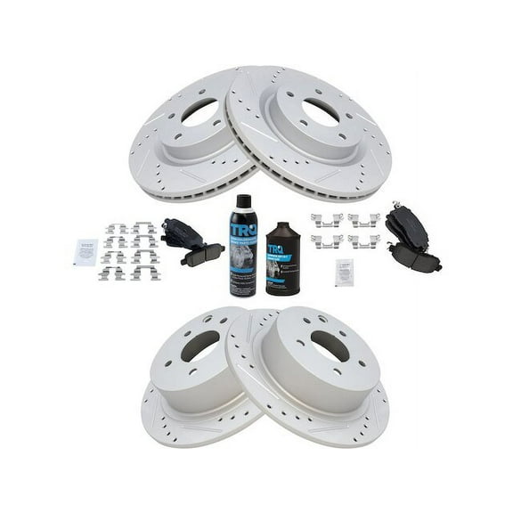 Front and Rear Brake Pad and Rotor Kit - Compatible with 2013 - 2018 Nissan Altima Sedan 2014 2015 2016 2017 2019