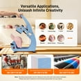 thumbnail image 2 of Hat Heat Press Machine,GOCHIFIX Manual Hat Heat Press with 2pcs Interchangeable Platens for Caps Hats T-Shirts and HTV Iron On and Sublimation Projects,Blue ﻿, 2 of 8