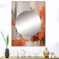 thumbnail image 1 of Designart "Sunkissed Enchanted Essence II" Abstract Marble Mirror Wall Decor - Modern Orange Abstract Large Mirror For Wall Art Decor - 40" x 30" Inch, 1 of 5