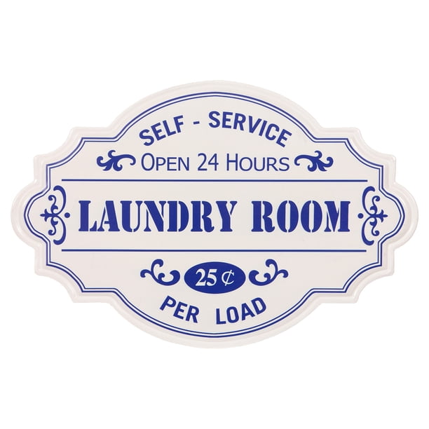 Farmhouse Hand Painted Laundry Room Tin Enamel Wall Sign - Walmart.com