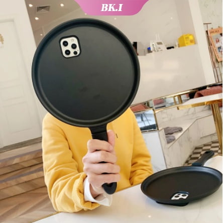 Cocina Panqueque Olla Suave Cubierta 3D De Dibujos Animados Sartén Forma Caso Del Teléfono Para iPhone 13 Pro Max 12 Mini 11 6S 7 8 Plus XS X XR