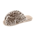 thumbnail image 2 of Pantuflas de casa para mujer, puntas abiertas, cómodas, interiores, cubiertas de felpa, pantuflas planas Wmkox8yii hj789, 2 of 6