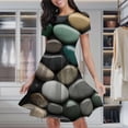 thumbnail image 2 of Smooth Polished Pebbles Women's Classic Swing Skater Dress Casual Work Party Cocktail Dresses, 2 of 6