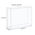 thumbnail image 2 of Uxcell Acrylic Display Case Plastic Box Cube Storage Box Clear Assemble Showcase for Collectibles 16.1x4.3x12.2", 2 of 5