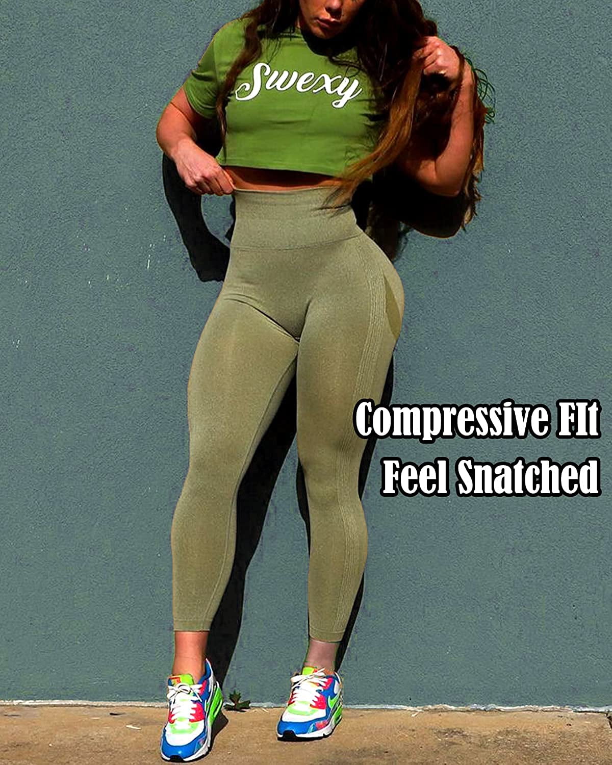Womens High Waisted Yoga Pants, Tummy Control Peach Butt Lift Leggings,  Stretchy V Waistband Fitness Tights, Lemon Workout Gry LL From  Yoganiceonline, $21.44