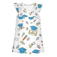 thumbnail image 5 of FYDUU Back To School Dress for Girls Cute Print Sleeveless Summer Dresses A-Line Casual Sundress for Toddler Kids Back To School Clothes 3-4 Years, 5 of 6