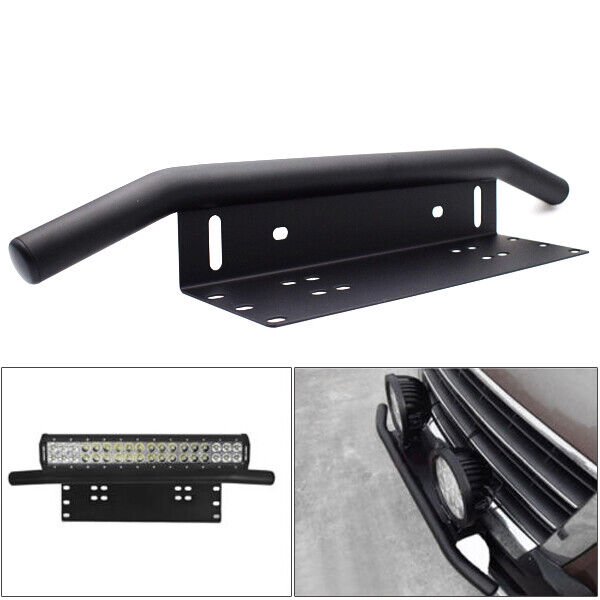 Car Truck SUV Bumper License Plate Mounting Bracket Suitable for LED Work Light Durable -