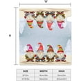 thumbnail image 4 of Mailbox Cover, Christmas Winter Gnomes Mailbox Covers Magnetic Mail Wraps Post Garden Decorations 25.5x21 in, 4 of 6