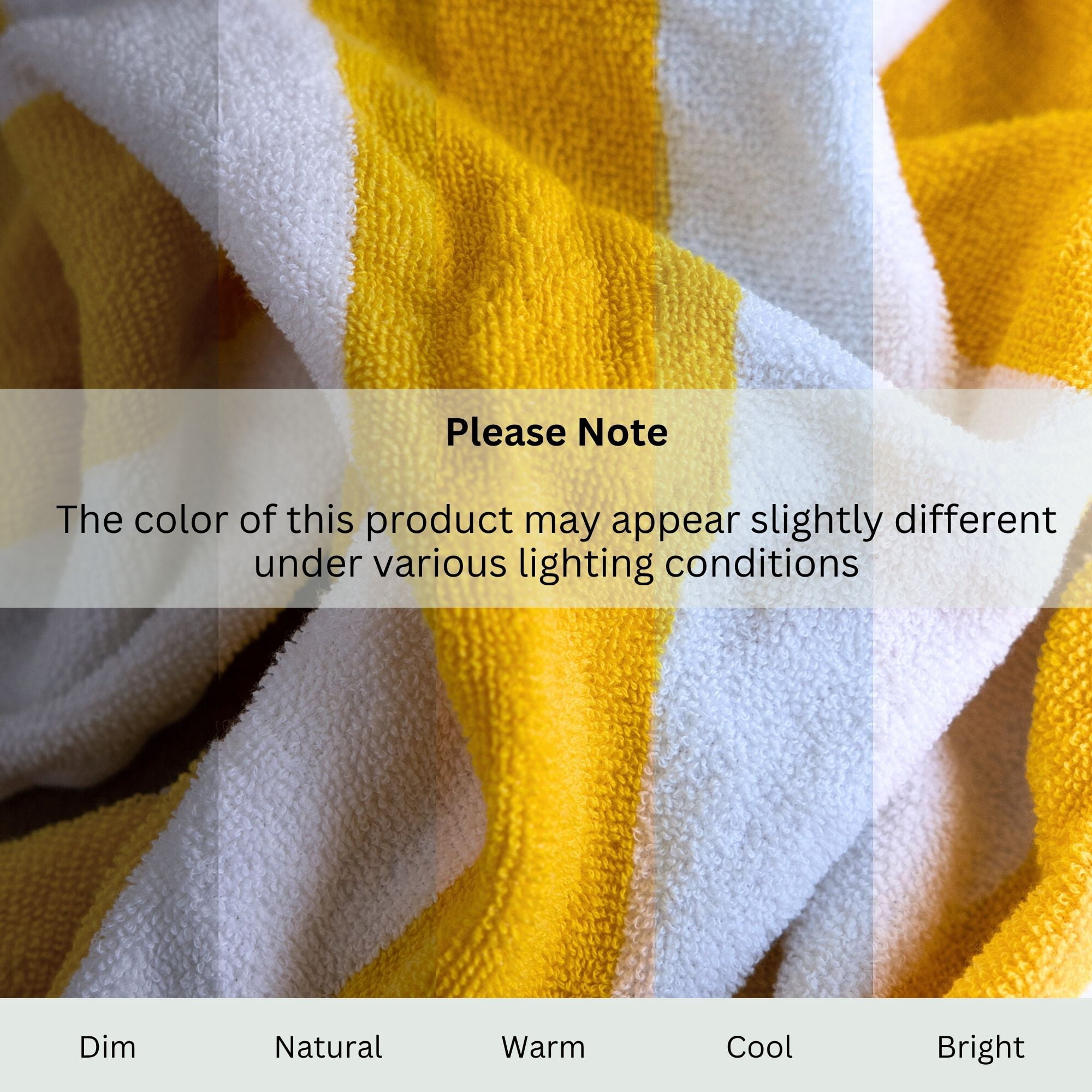 Top Cotton Cotton Beach Towels, Pack of 4 - 30"x60" Quick Dry Towels for Beach, Pool, Gym & Bathroom - Oversized Terry Cabana Striped Towels (Lemon Yellow)